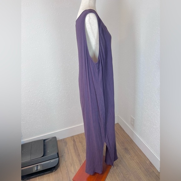 VNTG Venezia Embroidered Crinkle Maxi Dress / Kaftan - Picture 3 of 7